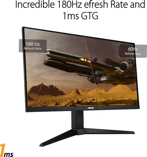ASUS TUF Gaming VG279QL3A Gaming Monitor – 27-inch; Full HD(1920x1080); 180Hz; Fast IPS; ELMB; 1ms (GTG); FreeSync Premium™; G-S